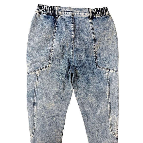 Retrofete Denim Jeans 27 Acid Wash Myla Tapered Blue High Rise Italian NWT - Picture 6 of 10